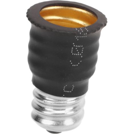 6 Adaptateurs E12 à E14, Douille de Conversion pour Ampoules LED, Plafonnier, Lustre, Lampe de Chevet, Salle de Bain, Blanc