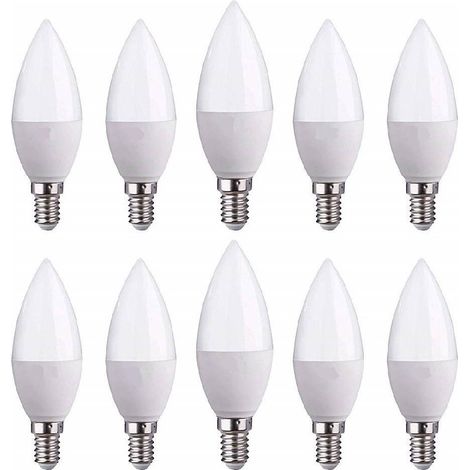 TRADE SHOP - Lampadine A Led E14 C37 Forma Effetto Candela 4,5w Luce Calda Fredda Naturale - -Bianco Caldo      -