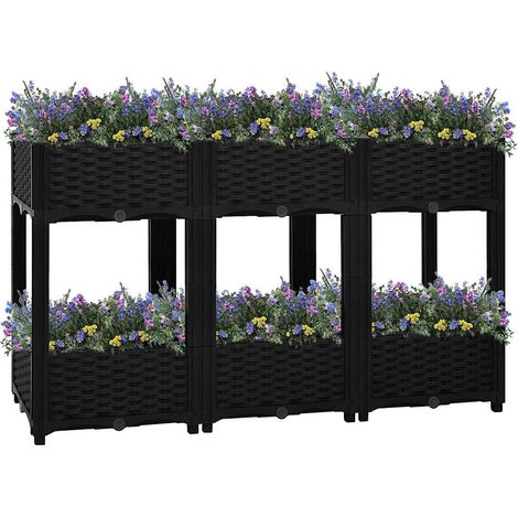 Raised Bed 120x40x71 cm Polypropylene vidaXL