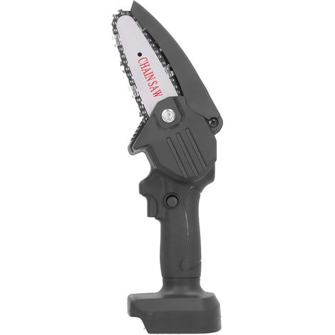 Akku-Kettensäge, schwarz, Mini, wiederaufladbar, Holzbearbeitungswerkzeug, AC100-240V, EU-Stecker (1/5)