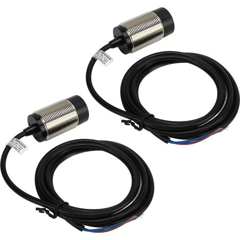 Wasserdichter NPN-DC-2-Draht-Näherungsschalter, normalerweise geschlossen (NC), 15 mm, 6–36 V DC, 2er-Pack induktive Sensoren (1/5)