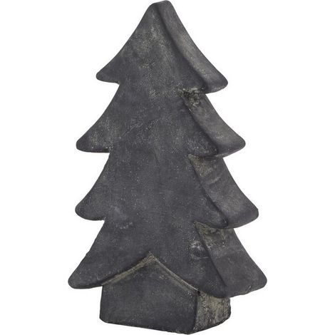 Amalfi Medium Christmas Tree - Ceramic - L6 x W14 x H24 cm - Grey