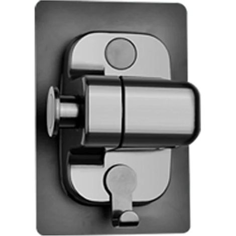 Pommeau de douche anticalcaire à filtre ABS haute pression, économe en eau, avec billes filtrantes pour salle de bain (base noire). (1/5)