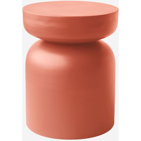 MESA AUXILIAR AURORA CORAL Ø35x43CM (1/2)