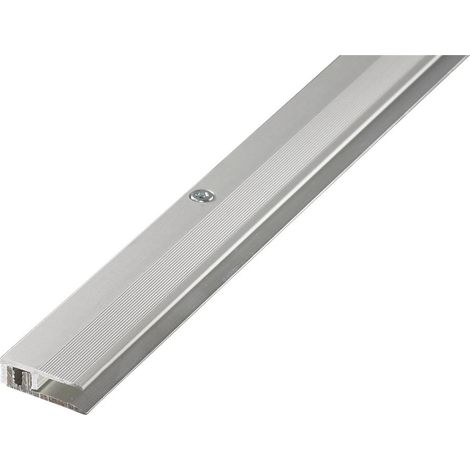 Abschlussprofil PROLINE PROCOVER Designfloor, 4-9 mm, Aluminium, 100 cm, eloxiert Silber (1/3)
