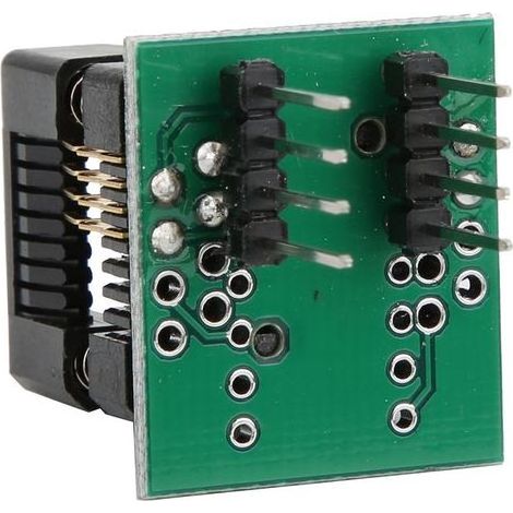 Module de Convertisseur à Douille Adaptateur, Composants électroniques, Module SOP8 à DIP8, /, pour Une Puce SOP8 à DIP8 de Série 25, avec Une Puce SOP8 à DIP8 24/93 (échelle.. (1/5)