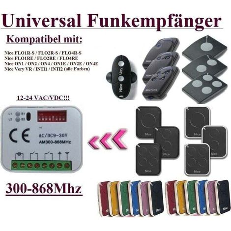 Récepteur universel compatible avec la télécommande Doorhan 433,92 MHz, récepteur sans fil 2 canaux (433-868 MHz), code tournant/fixe, 12-24 V CA/CC (1/3)