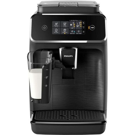 Philips – Machine à café expresso broyeur – 4 recettes – Broyeur céramique – Technologie Aroma Extract – LatteGo – Nettoyage facile