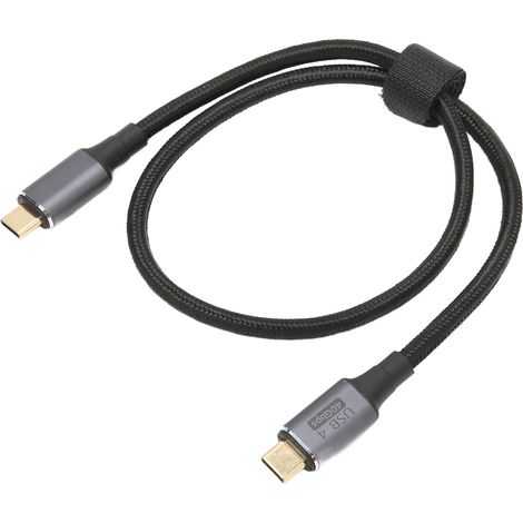 Câble USB-C 40Gbps Charge Rapide PD 100W 8K Vidéo 60Hz 0,5m Compatible Thunderbolt 3 (1/5)