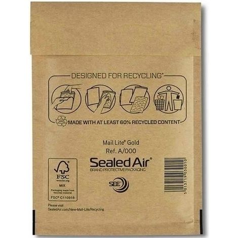 Fellowes bubble bag banker box nº20 imbottito 350x470mm kraft - confezione da 10-.