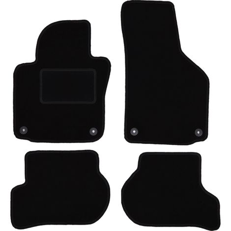 Tapis en velours noir pour Volkswagen Golf VI à hayon, variante, break (2009-2013)