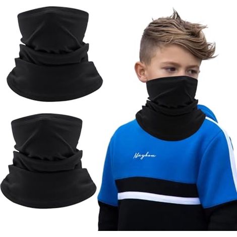 Kinder-Nackenwärmer-Set – 2-teilig aus Fleece für Winteraktivitäten (1/5)
