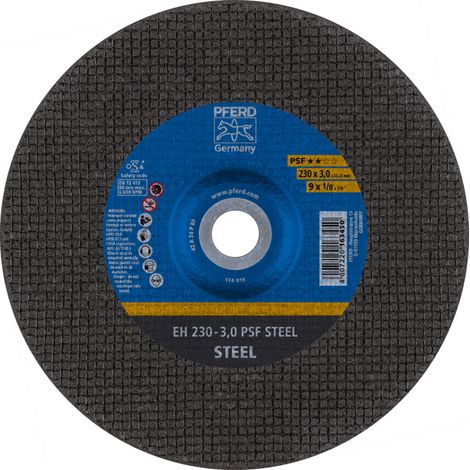 PFERD TOOLS Trennscheibe EH 230x3,0x22,23 mm gekröpft Universallinie PSF STEEL für Stahl 25 Stk