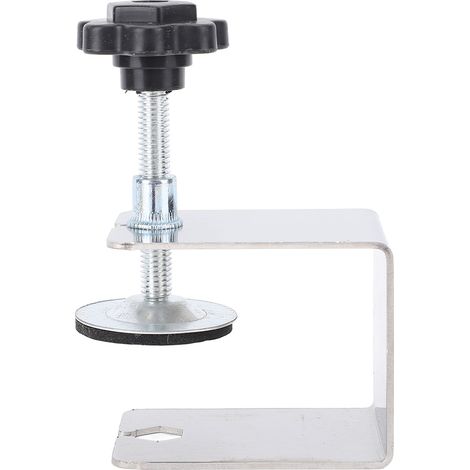 4 clips de fixation de tiroir en forme de U, pinces de fixation pour panneaux avant de meubles en bois, outil d'installation en acier inoxydable (1/5)
