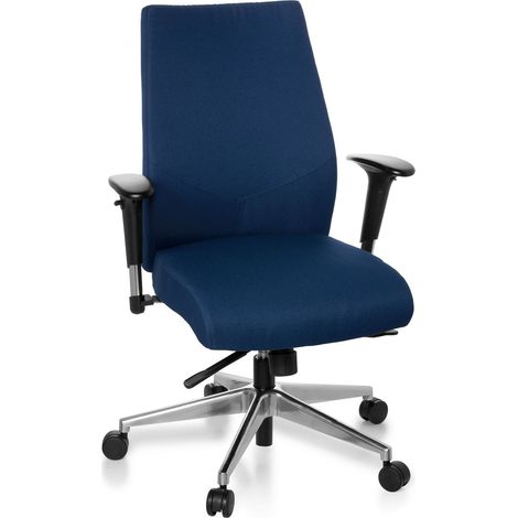 Siège de bureau / Siège pivotant  PRO-TEC 250, bleu foncé hjh OFFICE