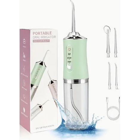 Hydropulseur électrique sans fil pour dents – Irrigateur buccal rechargeable (1/5)