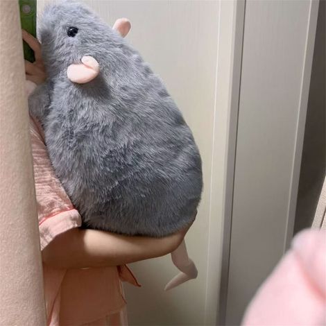 Rat - Peluche Géante 35 cm - Coussin Décoratif Canapé Lit - Pour Amoureux de Rats - 1 Pièce (1/5)