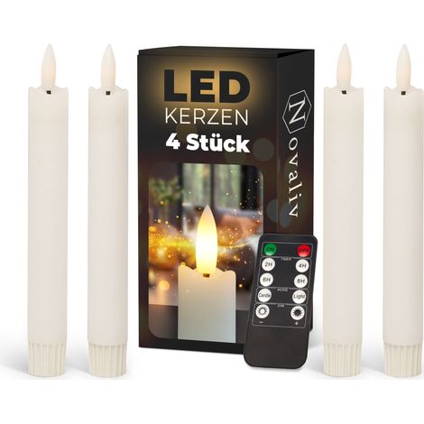 4x Novaliv LED Kerze Echtwachskerzen (1/5)