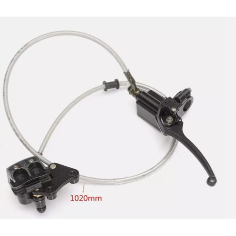 Maître-Cylindre Hydraulique Avant - 50cc À 140cc - Pour Moto Tout-Terrain Et Pit Bike - Kit Complet Avec Étrier, Durite, Plaquettes Et Poignée (1/5)