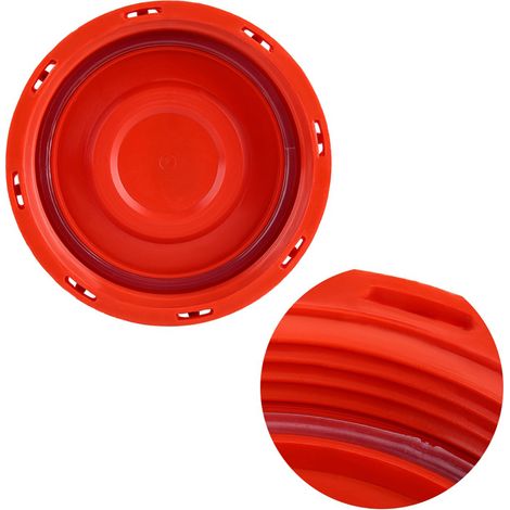 SJLERST Couvercle de réservoir IBC, IBC fourre-tout Couvercle Capuchon pour réservoir d'eau liquide, plastique rouge 163mm (1/5)