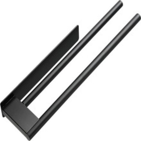 Porte-Serviettes de Salle de Bain sans Perçage en Acier Inoxydable 304 Double Porte Serviette Adhésif à Deux Bras Support Mural（Noir） (1/5)