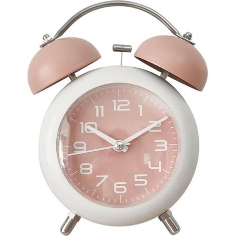 Réveil Analogique Silencieux sans tic-tac,Réveil De Voyage Portable Fonction Snooze Horloge de Table Rétro Mécanismes Électroniques (1/4)