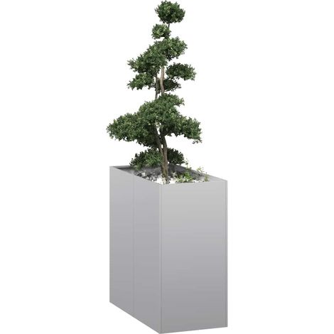 Jardinera 40x80x80 cm de acero galvanizado vidaXL