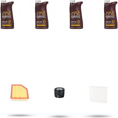 Kit tagliando 3 FILTRI e 4L OLIO compatibile con Volvo V60 1.6 T3 110kw Dal 2011 (1/5)