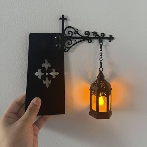 1 Dekorative Bücherregallampe Laterne Dekorative Bücherregalbeleuchtung Festtagsdekoration Zuhause Geschenk Halloween Weihnachten - Laternen-Bücherregallampe - D (1/4)