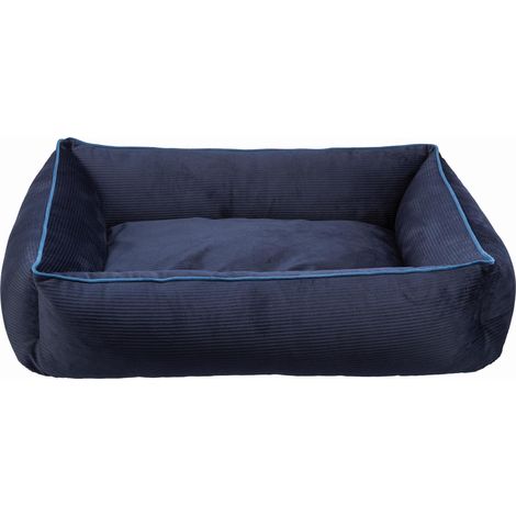 Bett Romy, eckig 75 60 cm, dunkelblau