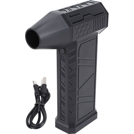 Souffleur d'air électrique portable Turbo Fan sans fil, moteur sans balais, 3 vitesses réglables, noir (1/5)