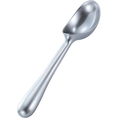 IMIKEYA Cuillère à Dessert Argentées Ergonomique en Alliage de Zinc (1/5)