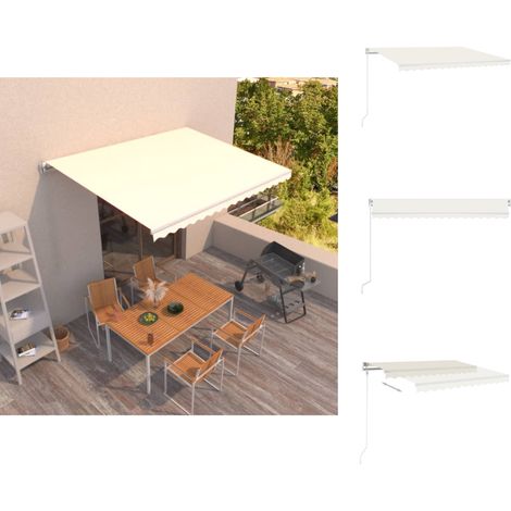 Markisen - Living Markise Manuell Einziehbar 400x350 cm Creme (1/5)