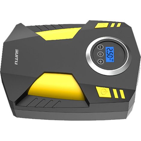 Compresseur de pneu auto numérique avec écran, gonfleur portable rapide pour bateaux gonflables, matelas plage, moto, vélo, ballons, jouets (1/5)