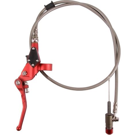 Rouge 7/8 '' Kit d'embrayage et Levier de Frein Longueur du Flexible Remplacement pour 125cc 250cc Moteur Vertical Moto Hors Route Scooter Pit Pocket Bike (1/5)