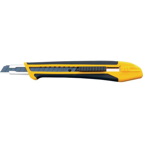 OLFA XA-1 CÚTER CON BLOQUEO AUTOMÁTICO, MANGO ANTIDESLIZANTE Y CUCHILLA DE 9 MM