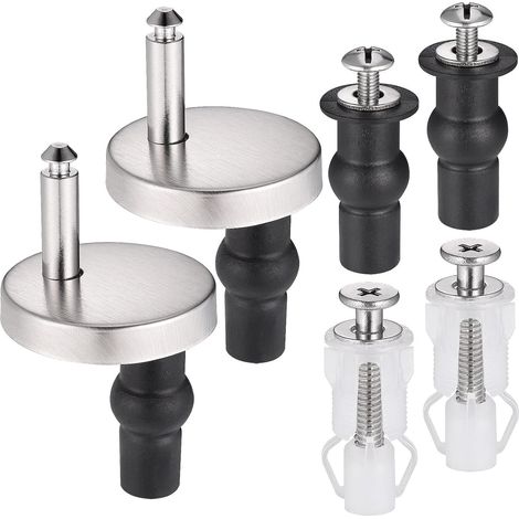 2Pcs Fixation Abattant WC, Fixation Cuvette WC avec Vis (1/5)
