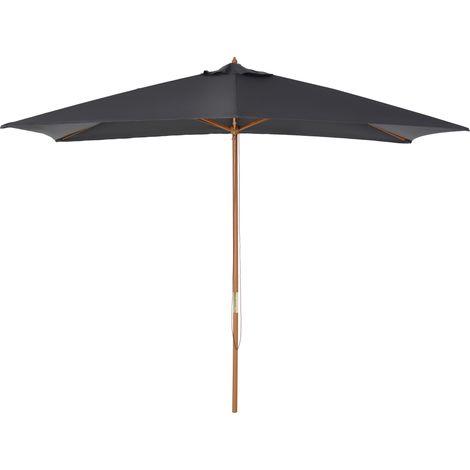Parasol droit rectangulaire AMAYA anthracite (1/5)