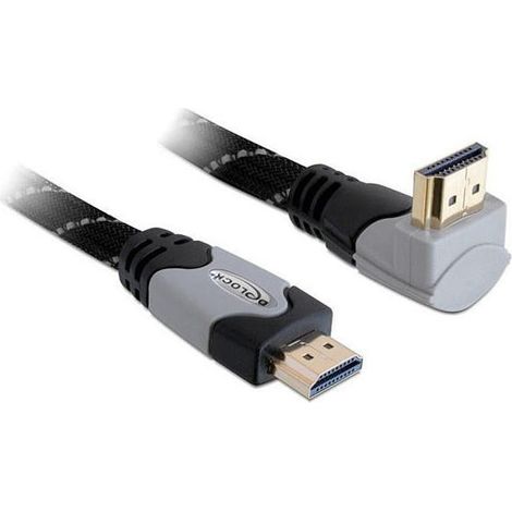 DeLOCK 2m High Speed HDMI 1.4 cable HDMI HDMI tipo A (Estándar) Negro, Gris