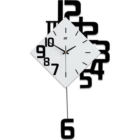 squelette Irrgulier Horloge Swing Horloge Salle Manger Chambre Silencieux Mur Montre (1/5)