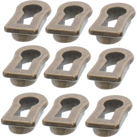Outanaya Lot de 10 cache-serrures décoratifs en alliage zinc (1/5)