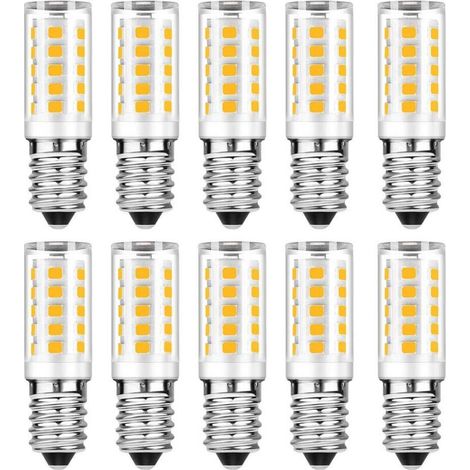 Confezione da 10 lampadine LED E14 - Bianco freddo 6000K - 5W - Equivalente a una lampadina a incandescenza da 50W - 500LM - Non dimmerabili NPTERBL