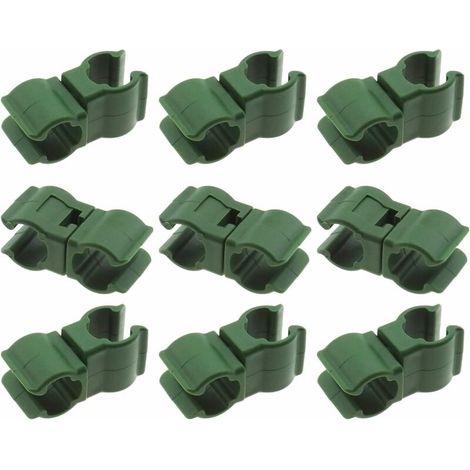 50 pièces de connecteurs pour treillis en rotin pour plantes grimpantes, jardin, verger, cage à tomates (11 mm) (1/3)