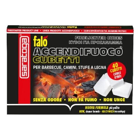 Saratoga Falò Accendifuoco 40 Cubetti