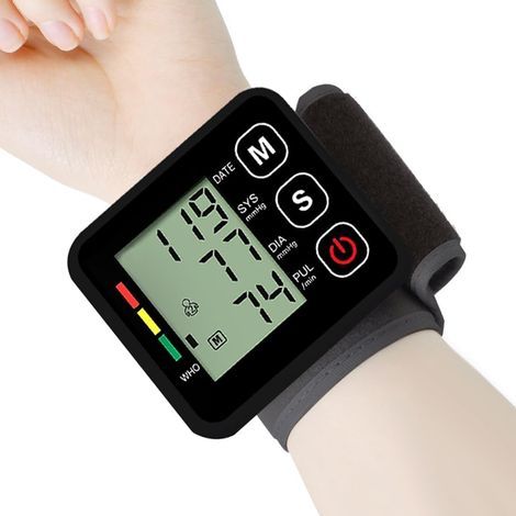 Wrist Blood Pressure Monitor, Adjustable Wrist Blood Pressure Monitor, Fully Automatic Measurement, Easy to Use, Wrist Blood Pressure Monitor - For 2 Users (1/5)