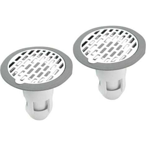 [NEVER USED] (Pack of 2, gray) Kitchen and bathroom plumbing floor drain, shower sink floor drain odor eliminator