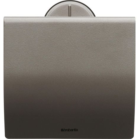 Brabantia Porta-rotolo minimalista in acciaio inossidabile con finitura platino (1/2)
