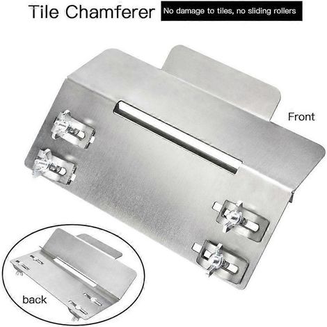 Online Store - Support pour meuleuse d'angle pour la découpe de chanfreins à 45° de carrelage, outil pour meuleuse d'angle à carrelage (1/5)