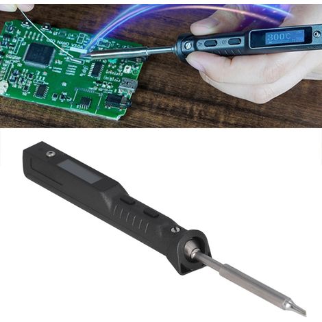 Le nouveau mini fer à souder intelligent TS101 de MINIWARE est doté d'un chauffage rapide par simple pression d'un bouton (DC9-24V). (1/5)