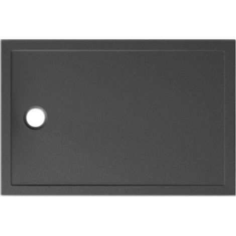 Piatto doccia 80X120 h.3 in ceramica nero opaco Docciatre Plus di (1/2)